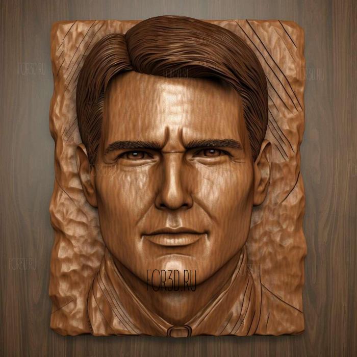 tom cruise 2 stl model for CNC